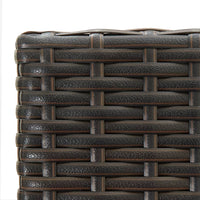 Thumbnail for 5-tlg. Garten-Bar-Set mit Armlehnen Poly Rattan Braun