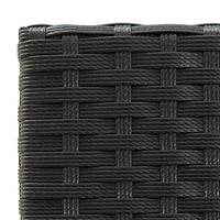 Thumbnail for 5-tlg. Garten-Bar-Set mit Armlehnen Poly Rattan Schwarz