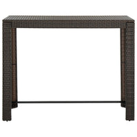 Thumbnail for 7-tlg. Garten-Bar-Set mit Armlehnen Poly Rattan Braun