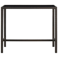 Thumbnail for 5-tlg. Gartenbar-Set Poly Rattan Braun