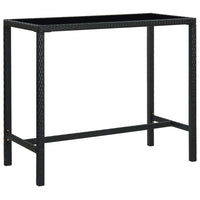Thumbnail for 7-tlg. Gartenbar-Set Poly Rattan Schwarz