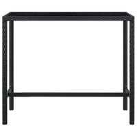 Thumbnail for 7-tlg. Gartenbar-Set Poly Rattan Schwarz
