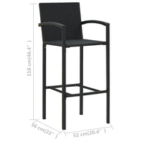 Thumbnail for 5-tlg. Gartenbar-Set Schwarz