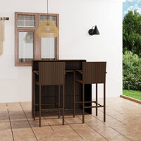 Thumbnail for 3-tlg. Gartenbar-Set Braun