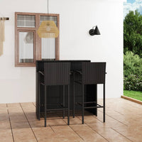 Thumbnail for 3-tlg. Gartenbar-Set Schwarz