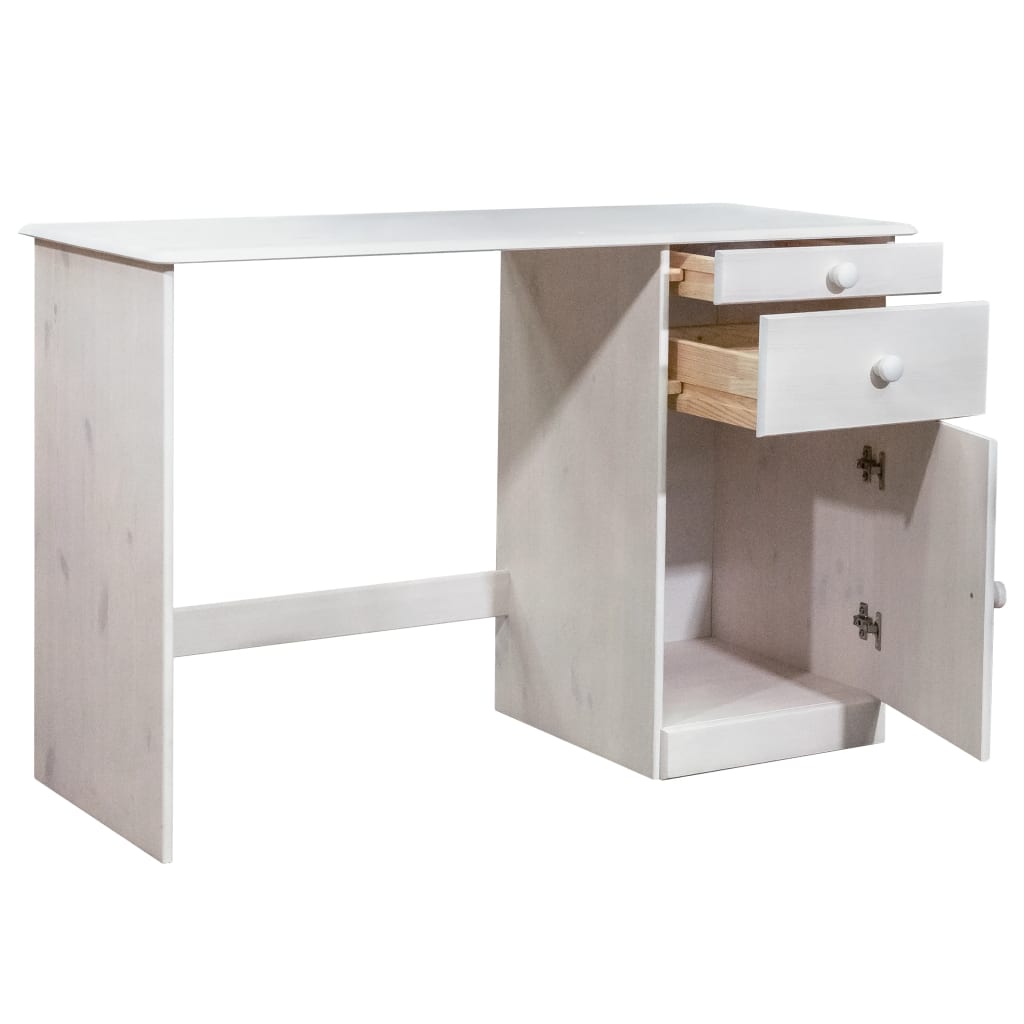 Schreibtisch mit Schubladen 110x50x74 cm Kiefer Massivholz