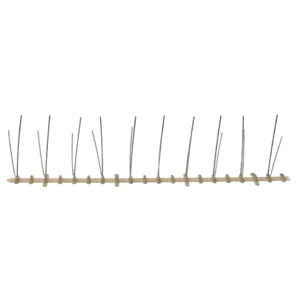 20-tlg. Vogelabwehr-Spikes-Set 10 m Kunststoff 2-reihig