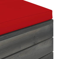 Thumbnail for Garten-Paletten-Hocker 2 Stk. mit Kissen Kiefer Massivholz