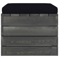 Thumbnail for Garten-Paletten-Hocker 2 Stk. mit Kissen Kiefer Massivholz