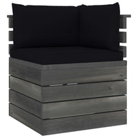 Thumbnail for Garten-Palettensofa 2-Sitzer mit Kissen Kiefer Massivholz