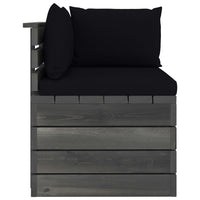 Thumbnail for Garten-Palettensofa 2-Sitzer mit Kissen Kiefer Massivholz