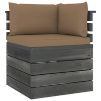 Thumbnail for Garten-Palettensofa 2-Sitzer mit Kissen Kiefer Massivholz