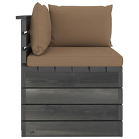 Thumbnail for Garten-Palettensofa 2-Sitzer mit Kissen Kiefer Massivholz