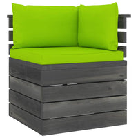 Thumbnail for Garten-Palettensofa 2-Sitzer mit Kissen Kiefer Massivholz