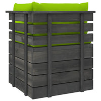 Thumbnail for Garten-Palettensofa 2-Sitzer mit Kissen Kiefer Massivholz