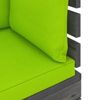 Thumbnail for Garten-Palettensofa 2-Sitzer mit Kissen Kiefer Massivholz