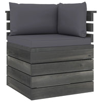 Thumbnail for Garten-Palettensofa 4-Sitzer mit Kissen Kiefer Massivholz