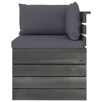 Thumbnail for Garten-Palettensofa 4-Sitzer mit Kissen Kiefer Massivholz