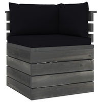 Thumbnail for Garten-Palettensofa 4-Sitzer mit Kissen Kiefer Massivholz