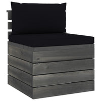 Thumbnail for Garten-Palettensofa 4-Sitzer mit Kissen Kiefer Massivholz