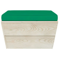 Thumbnail for Garten-Paletten-Hocker mit Kissen Imprägniertes Fichtenholz