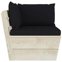Thumbnail for Garten-Palettensofa 2-Sitzer mit Kissen Fichtenholz