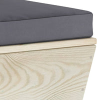 Thumbnail for Garten-Palettensofa 3-Sitzer mit Kissen Fichtenholz