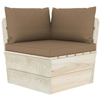 Thumbnail for Garten-Palettensofa 3-Sitzer mit Kissen Fichtenholz
