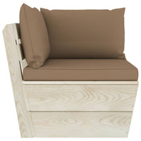 Thumbnail for Garten-Palettensofa 3-Sitzer mit Kissen Fichtenholz