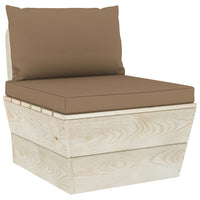 Thumbnail for Garten-Palettensofa 3-Sitzer mit Kissen Fichtenholz
