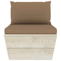 Thumbnail for Garten-Palettensofa 3-Sitzer mit Kissen Fichtenholz