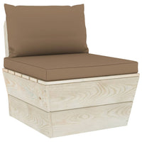 Thumbnail for Garten-Palettensofa 4-Sitzer mit Kissen Fichtenholz