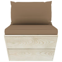 Thumbnail for Garten-Palettensofa 4-Sitzer mit Kissen Fichtenholz