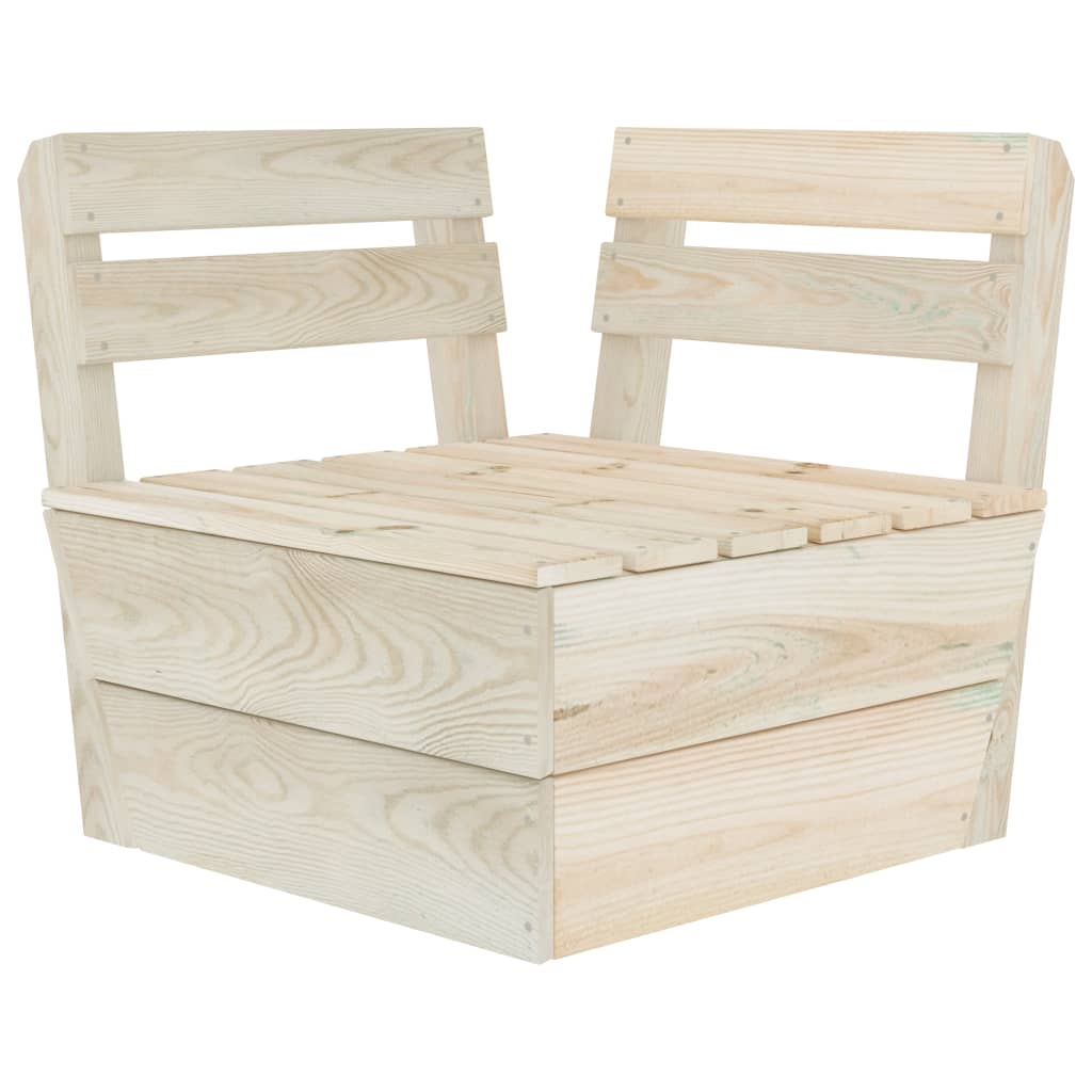 Garten-Palettensofa 3-Sitzer Imprägniertes Fichtenholz