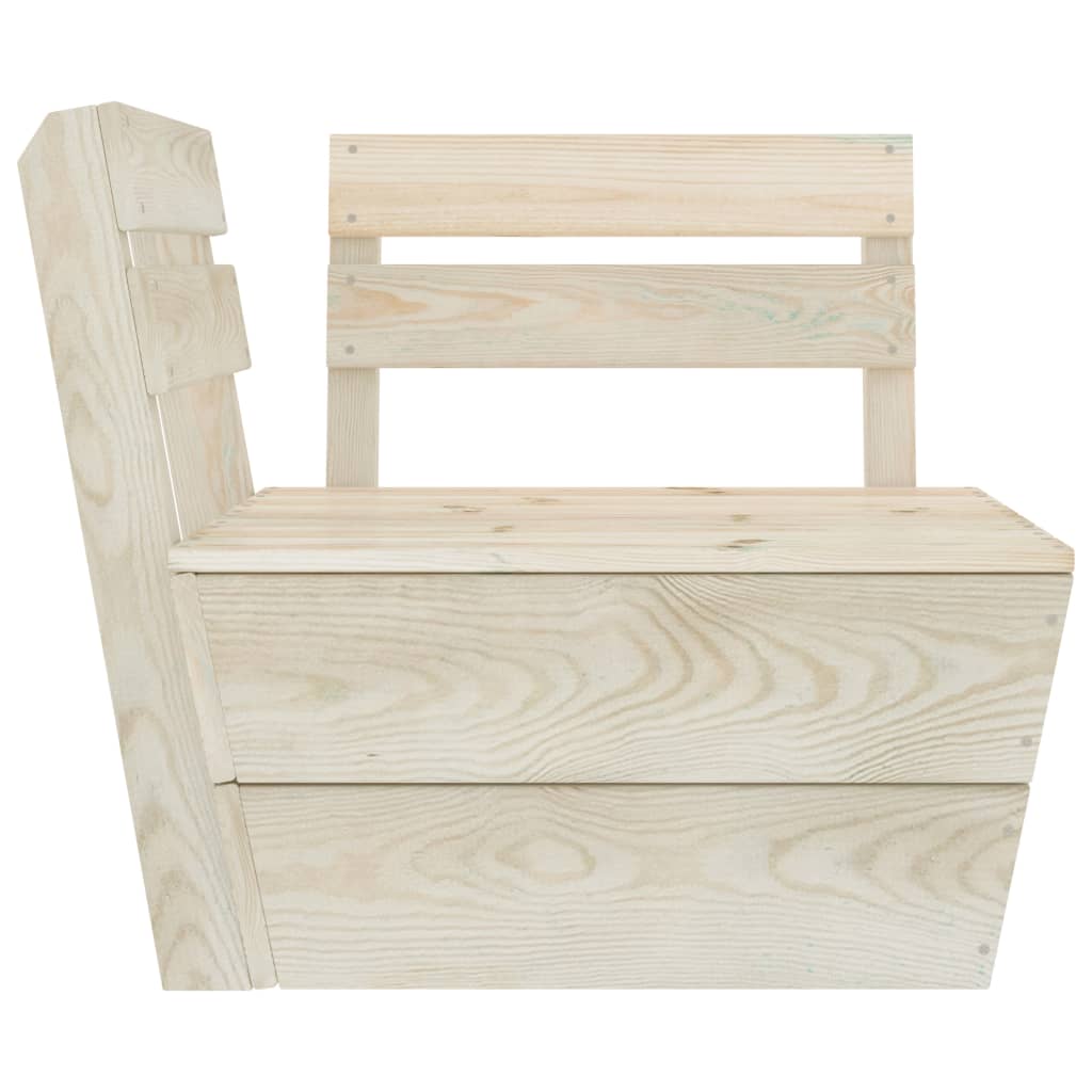 Garten-Palettensofa 4-Sitzer Imprägniertes Fichtenholz