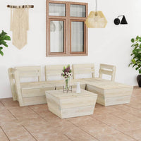 Thumbnail for 5-tlg. Garten-Paletten-Lounge-Set Imprägniertes Fichtenholz