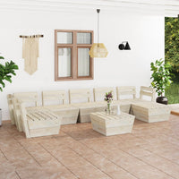 Thumbnail for 8-tlg. Garten-Paletten-Lounge-Set Imprägniertes Fichtenholz