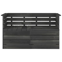 Thumbnail for Garten-Palettensofa 2-Sitzer Dunkelgrau Massivholz Kiefer