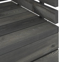 Thumbnail for Garten-Palettensofa 2-Sitzer Dunkelgrau Massivholz Kiefer