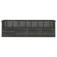 Thumbnail for Garten-Palettensofa 4-Sitzer Dunkelgrau Massivholz Kiefer