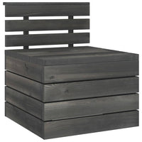 Thumbnail for Garten-Palettensofa 4-Sitzer Dunkelgrau Massivholz Kiefer