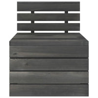 Thumbnail for Garten-Palettensofa 4-Sitzer Dunkelgrau Massivholz Kiefer