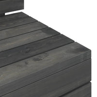 Thumbnail for Garten-Palettensofa 4-Sitzer Dunkelgrau Massivholz Kiefer
