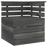 Thumbnail for Garten-Palettensofa 4-Sitzer Dunkelgrau Massivholz Kiefer
