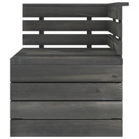 Thumbnail for Garten-Palettensofa 4-Sitzer Dunkelgrau Massivholz Kiefer