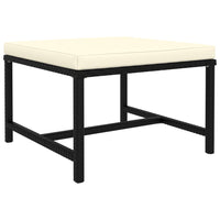 Thumbnail for 3-tlg. Garten-Lounge-Set mit Kissen Poly Rattan Schwarz