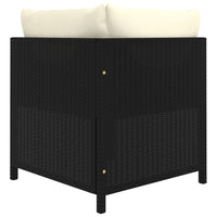 Thumbnail for 7-tlg. Garten-Lounge-Set mit Kissen Poly Rattan Schwarz