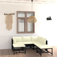 Thumbnail for 7-tlg. Garten-Lounge-Set mit Kissen Poly Rattan Schwarz