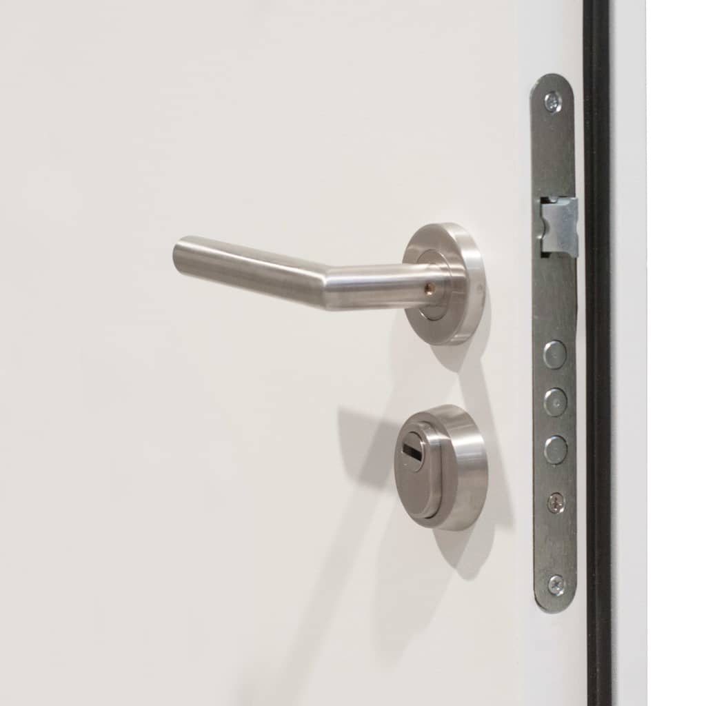 Haustür Aluminium Weiß 90x200 cm