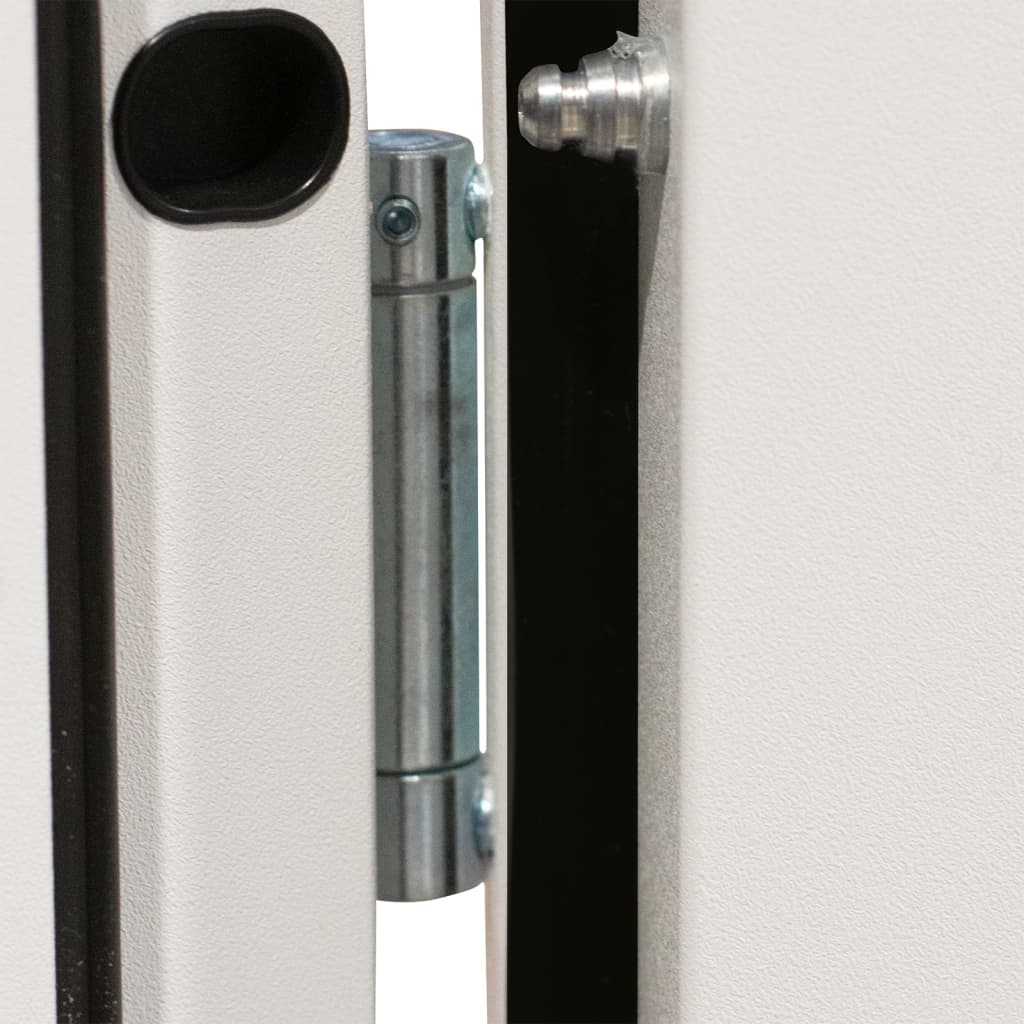 Haustür Aluminium Weiß 90x200 cm
